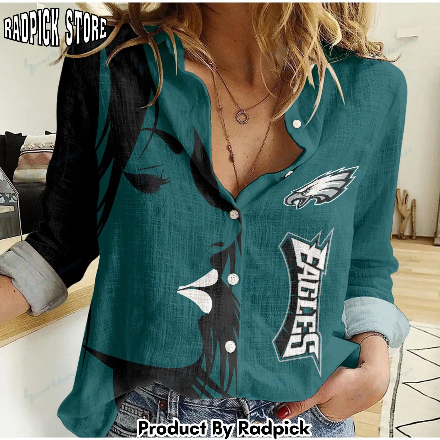 Radpick philadelphia eagles woman shirt rp662455